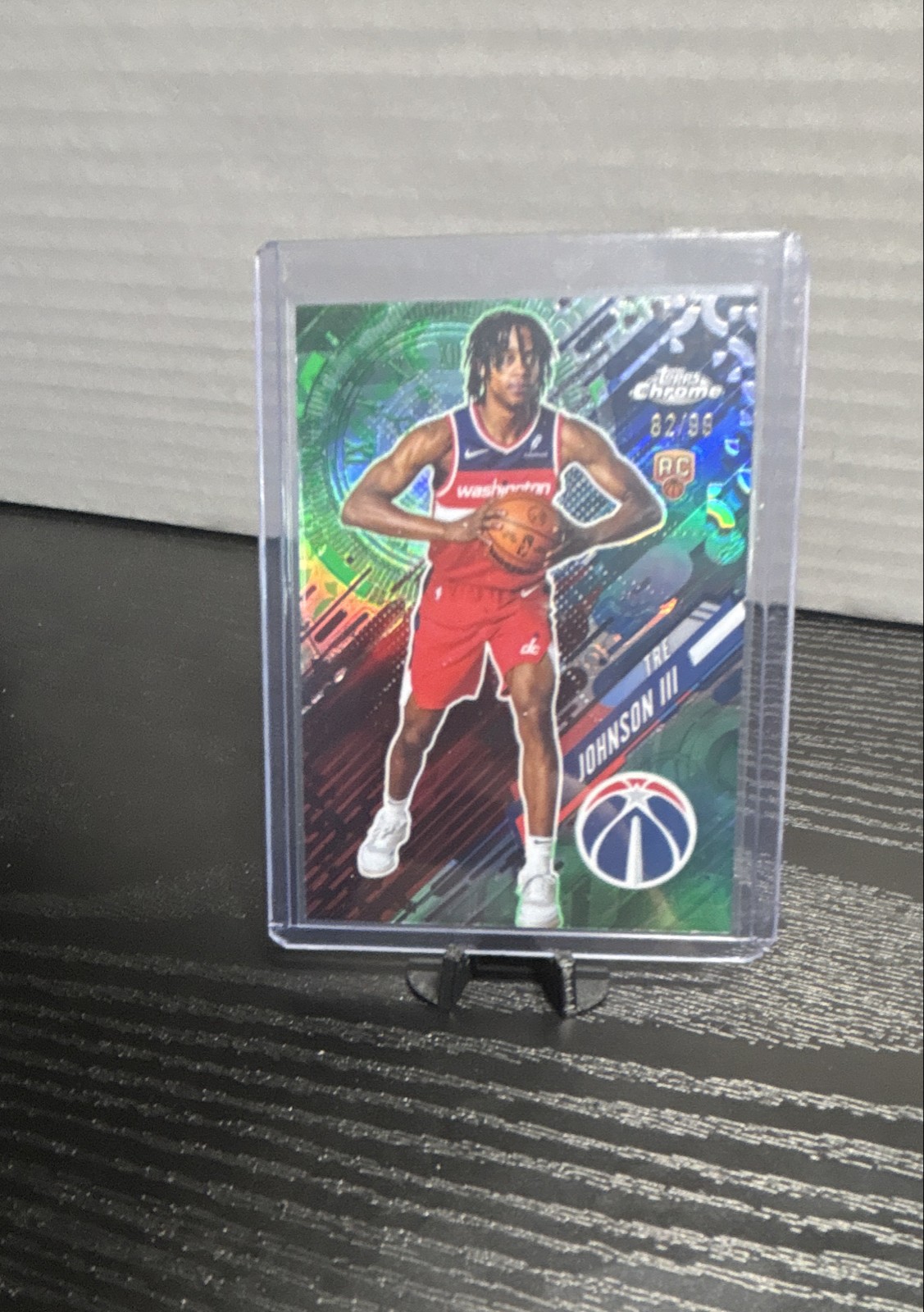 2025-26 Topps Chrome - Go Time Tre Johnson #GT-21 Green Refractor /99 (RC)