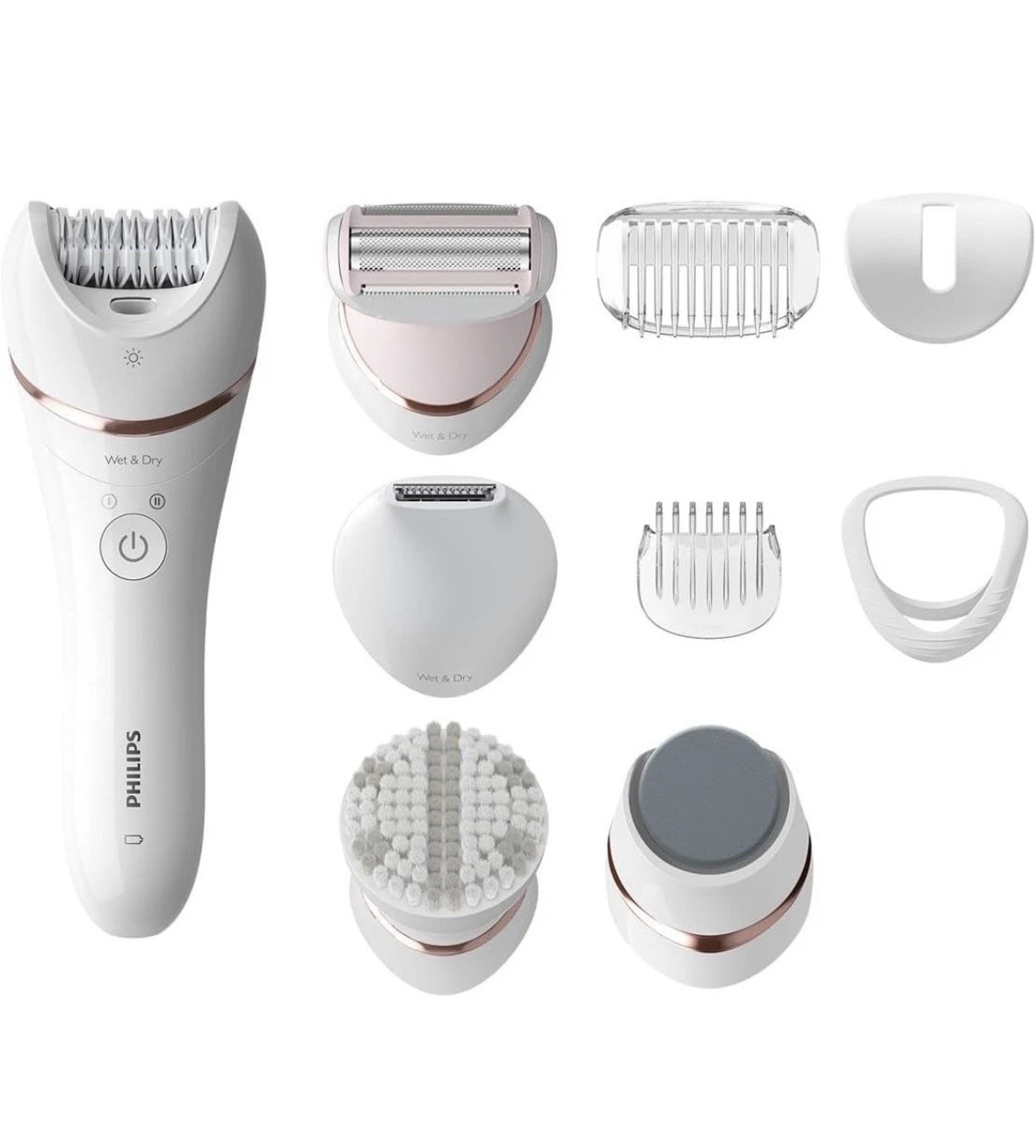 Philips Epilator Series 8000, Cordless Wet and Dry Epilator - Model BRE740/11