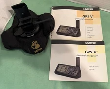 Garmin GPS V Personal Navigator User Manual, Quick Start Guide & Car Mount only