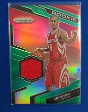 2016 PANINI PRIZM ROOKIE JERSEY 35 GARY PAYTON II GREEN PRIZM