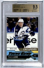 Patrik Laine 2016-17 Upper Deck UD Exclusives Young Guns Rookie /100 #451 BGS