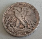 1927-S San Francisco Mint Walking Liberty Half Dollar 90% Silver, Circulated