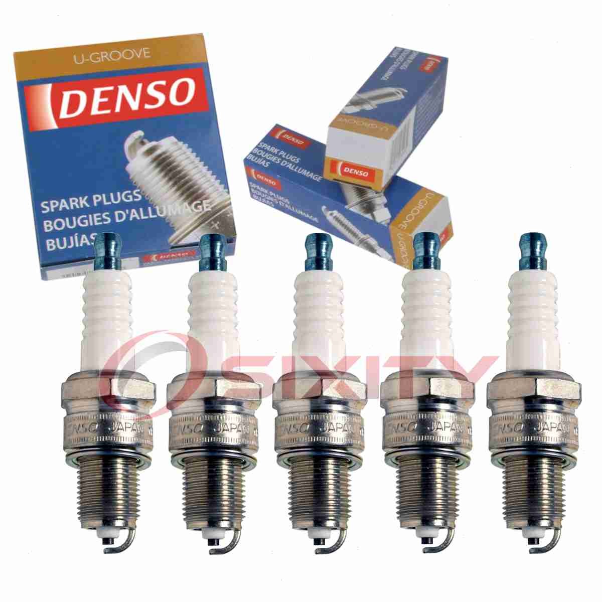 5 pc Denso Standard U-Groove Spark Plugs for 1980-1984 Audi 4000 2.2L L5 gf