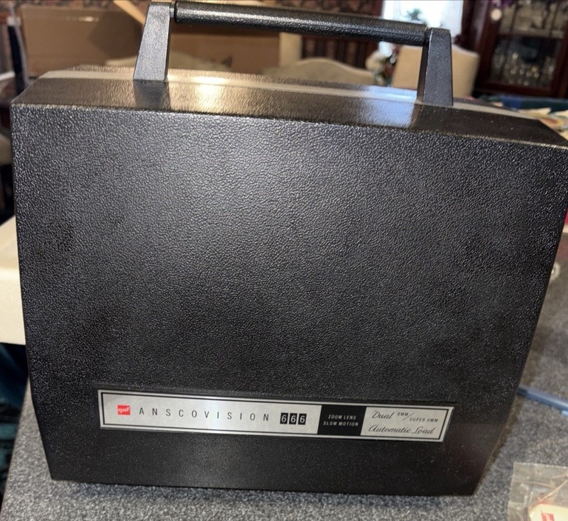 NOS 1971 GAF Anscovision MODEL 666 Movie VTG Film Projector Open Box NOS Dual 8