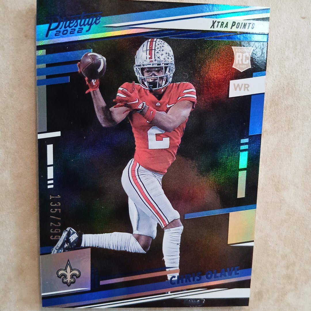 Chris Olave 2022 Prestige Blue Xtra Points RC  #/299  New Orleans Saints #310
