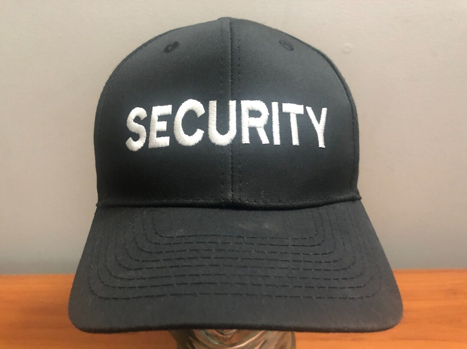 SECURITY SNAPBACK CAP BASEBALL HAT BLACK WHITE GU… - image 1
