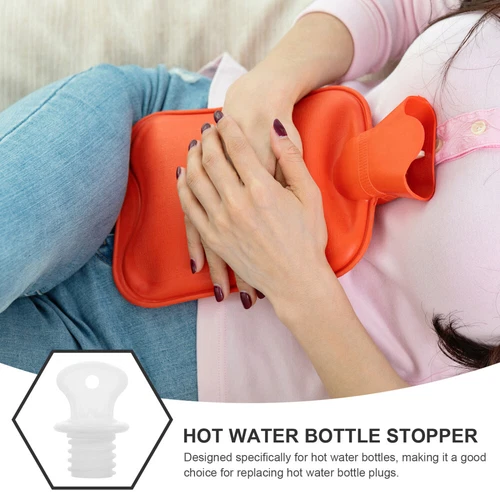 2pcs Hot Water Bottle Lid Replacement Long Cover Caps Stopper - Picture 7 of 10