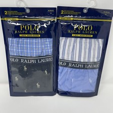 Polo Ralph Lauren Boys XS Woven Cotton Boxers Underwear Lot of 2 Packs, 4 Pairs