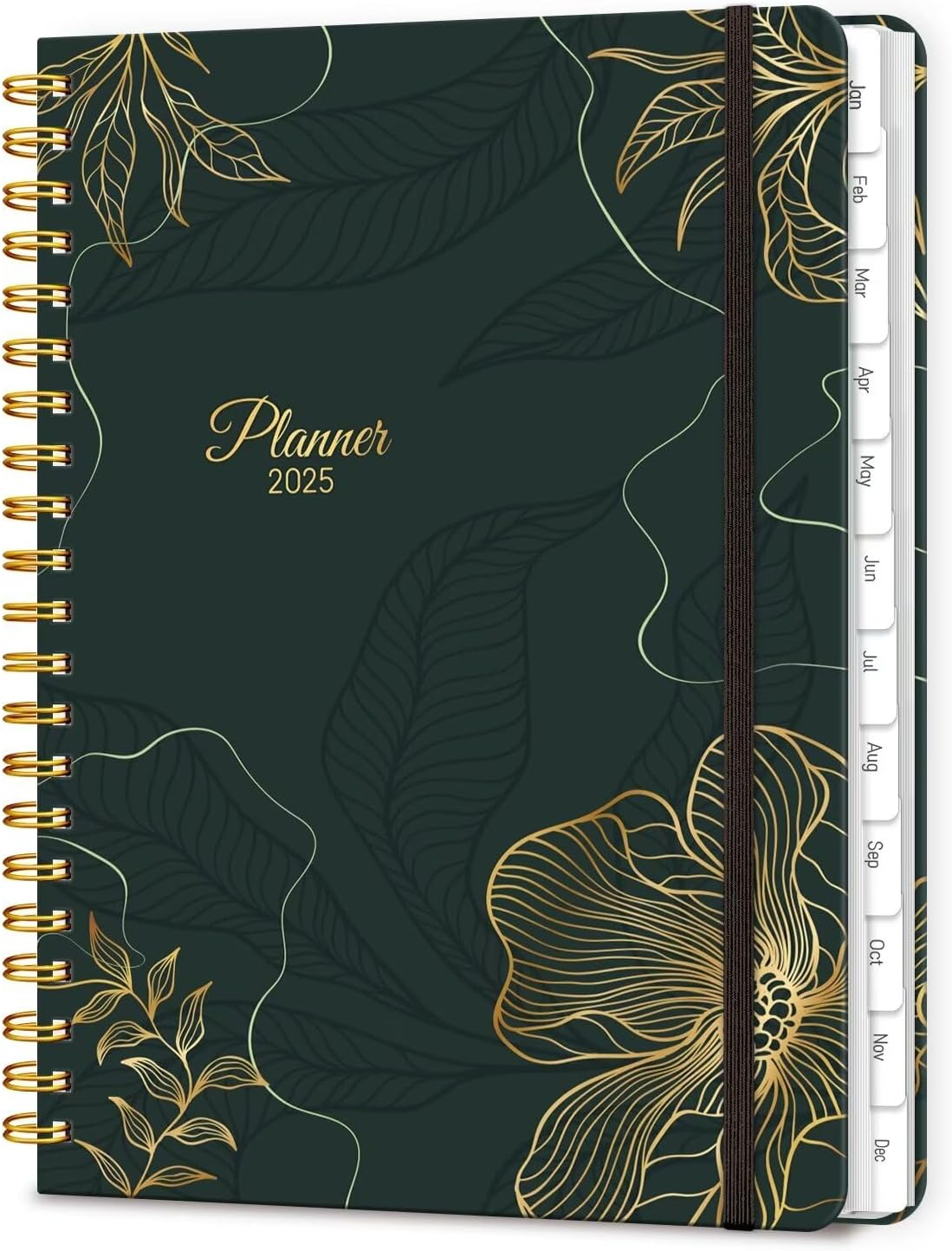 2025 Planner, A5 Weekly and Monthly Planners with Tabs, Spiral Bound Daily Calen