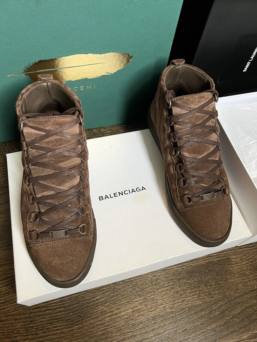 Basket balenciaga sales homme marron
