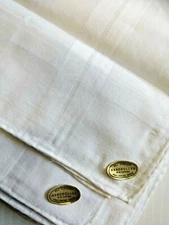 New 12 Hand Rolled All Cotton White Men’s Handkerchief 