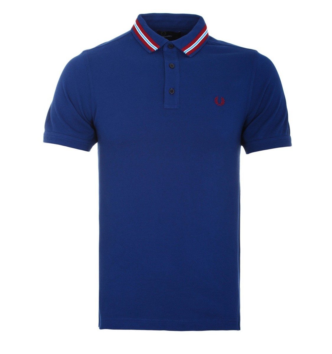 【FRED PERRY】FOOTBALL COLLAR SHIRT Fred Perry Men's Polo Shirt With Taped Collar Size: S *SLIM