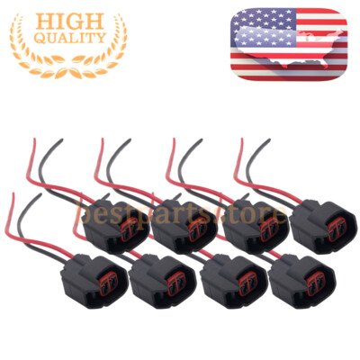 Fuel Injector Connector Pigtail Wire EV6 EV14 USCAR Fit for Fuel Injector Connector Pigtail Wire EV6 EV14 USCAR Fit for