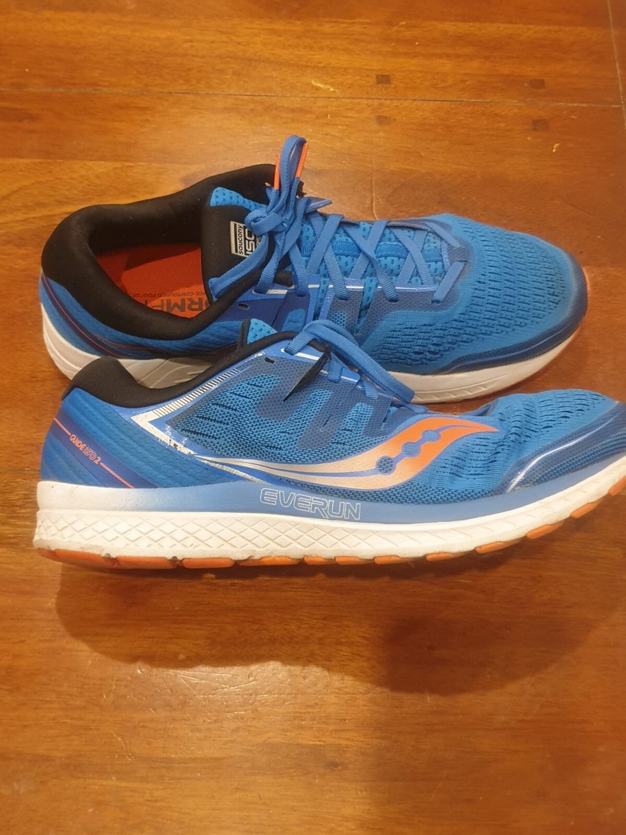 Saucony Guide ISO Men's Running Shoes Blue UK 12 UK