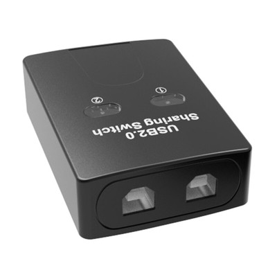 USB2.0 Hubs Manual Switching Printer Sharing Device 2 in 1 Out Data Transfer