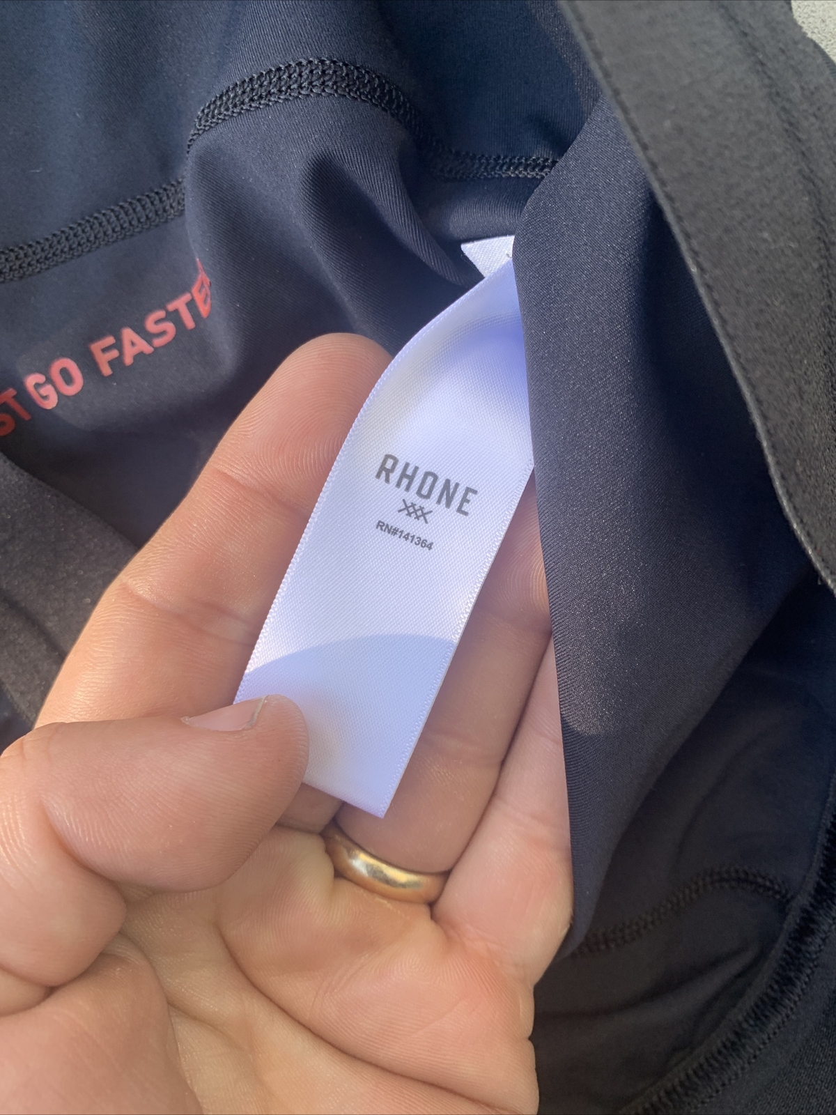 Rhone Basic Cycling Short Padded Stretch Logo Men… - image 6