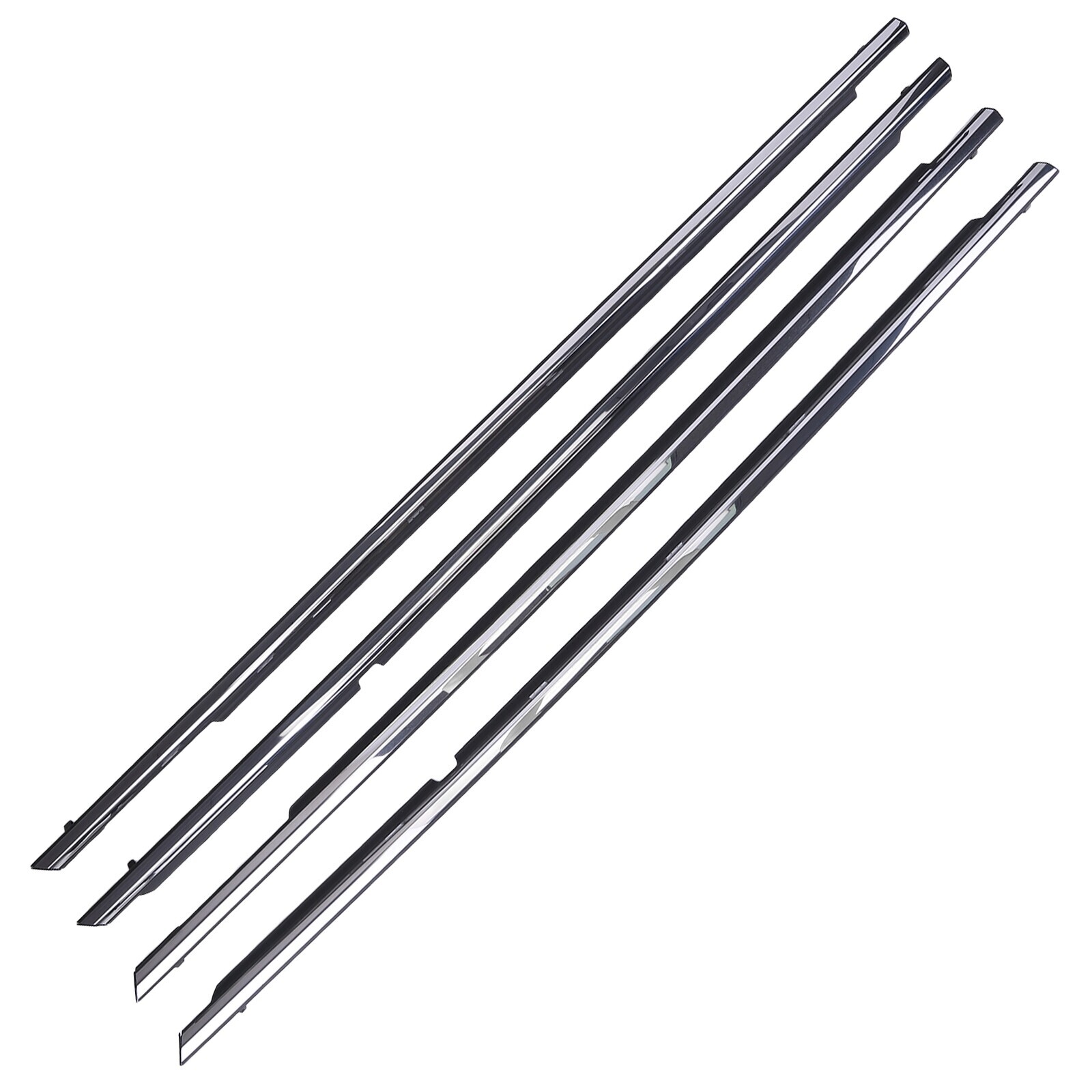 4PCS Front Rear Door Belt Moulding Weatherstrip Set for 2002-2006 Toyota Camry