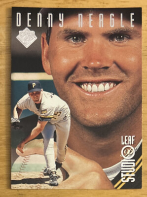 1996 Donruss Leaf Studio Denny Neagle Baseball Card #119 Pirates Pitcher VG