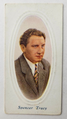 1936 Godfrey Phillips Screen Stars Embossed Series A #1 Spencer Tracy (A)