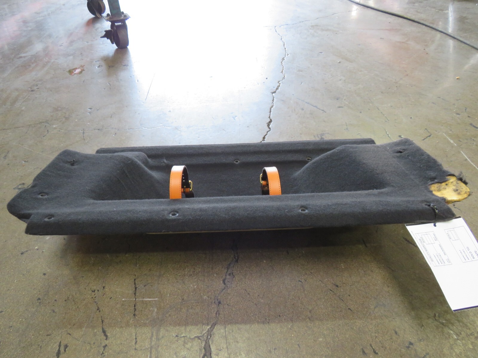 Ferrari 360, Front Trunk Carpet, Back Panel, Dmg, Used, P/N 65060500