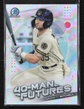 2021 Bowman Chrome #FMF-8 Garrett Mitchell 40-Man Futures Milwaukee Brewers