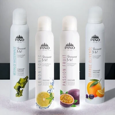 Pino Shower Me! Duschschaum mit Pflegeöl Duschbalsam 4 x 200 ml 38,00€/1000ml )