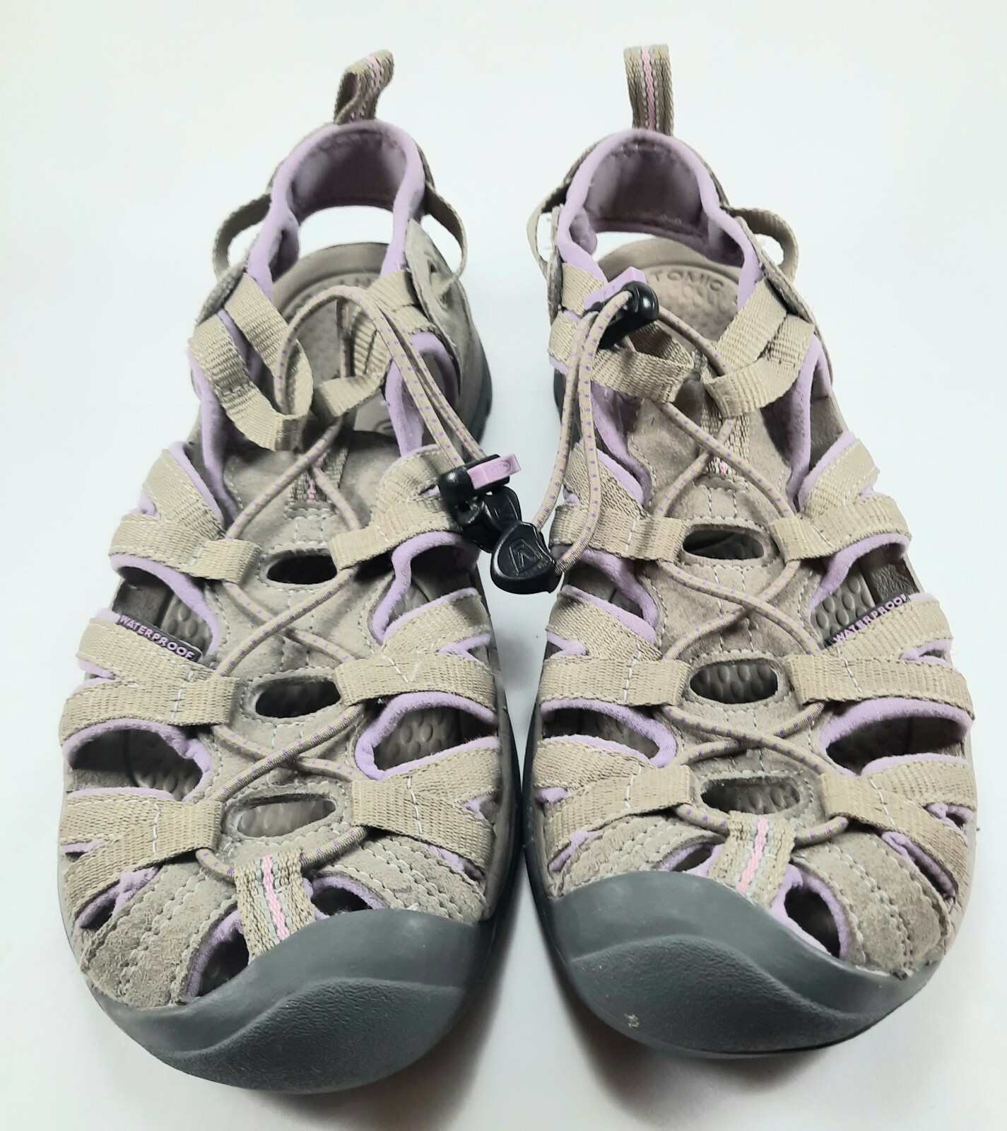 Sandali da trail da donna grigi Keen Whisper taglia 8 viola scarpe sportive da trekking 1003711