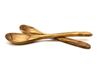 Olivenholz EsslöFfel Tiefe Form 22 Cm LäNge - Handgefertigt