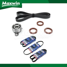 Timing Belt Kit 3X Drive Belt 3PK635 4PK865 5PK980 fit 88-90 Toyota Corolla 1.6L