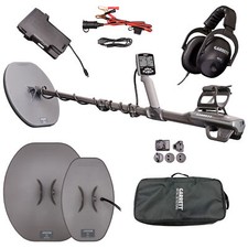 Garrett Axiom Metal Detector with 13"x11" DD Coil, 11"x7" Mono Coil and MS-2 HP
