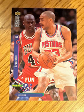 1995-96 Collector's Choice Grant Hill with Michael Jordan Fun Facts Subset #173