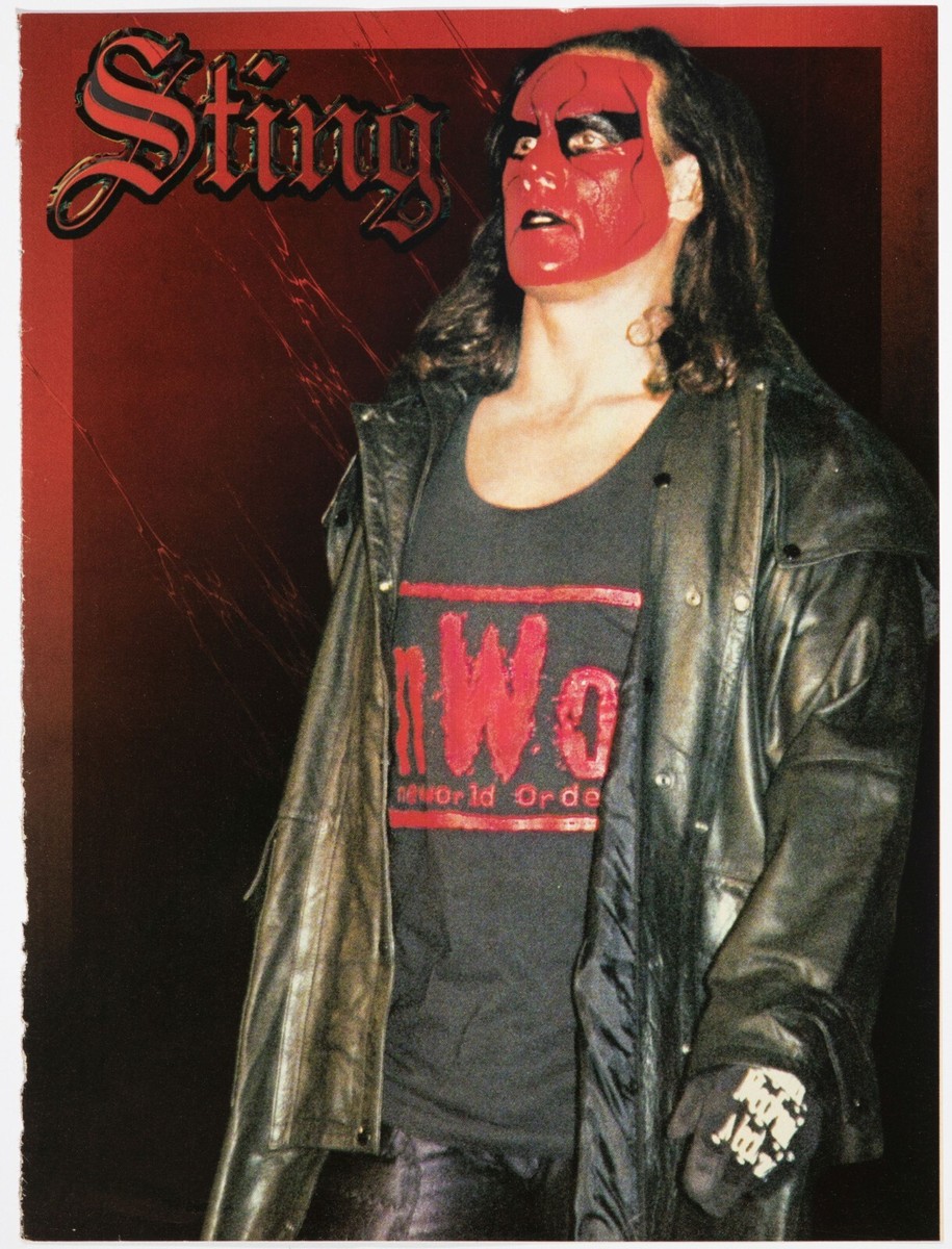 The Giant & Sting Original 8x10.5 Magazine Page WCW NWO Photo WWE