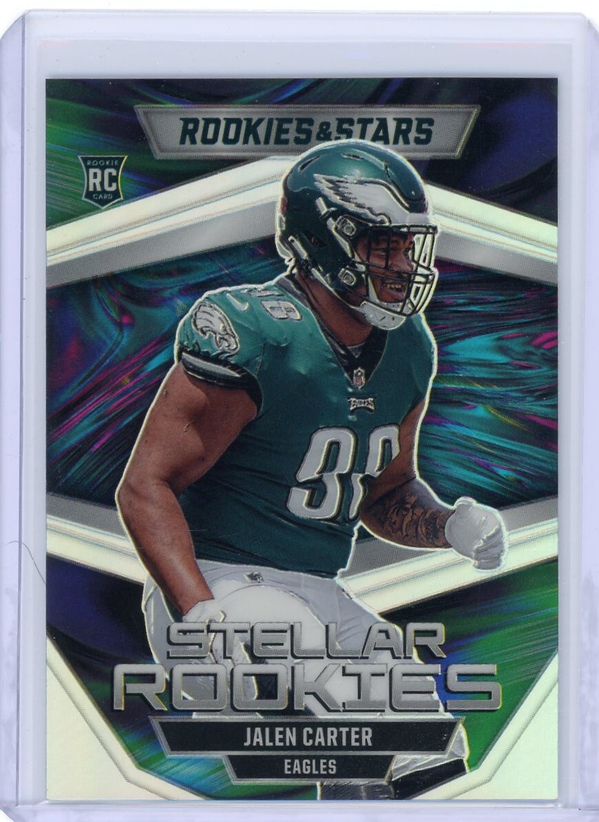 2023 Rookies & Stars Stellar Rookies Silver Prizm RC #SR-8 JALEN CARTER Eagles