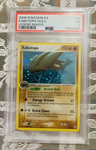 Kabutops graded PSA 5 for sale on eBay