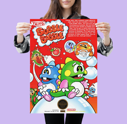 Retro NES Poster Vintage Super Nintendo Poster 80er 90er Jahre Wandkunst A5 A4 A3 A2 - Bild 14 von 52