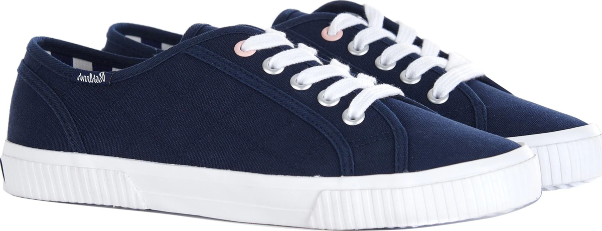 NEW Barbour Women's Hailey Sneakers NAVY Size US 10 LACE UP BOAT