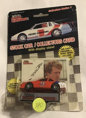 1989  #9 BILL ELLIOTT  SERIES 1 - RUBBER TIRE -  ORANGE PAINT  #140            