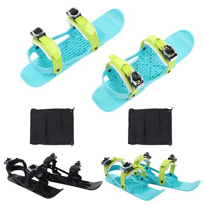 KIMISS Mini Ski Mini Ski Patins Abs, Nylon, Alliage D'Aluminium Noir Mini Chaussures de Ski Noir Taille Libre Fixation Réglable Extérieur Mini Snowboard Ski Bottes pour Sentiers KIMISS Mini Ski Mini Ski Patins Abs, Nylon, Alliage D'Aluminium Noir Mini Chaussures de Ski Noir Taille Libre Fixation Réglable Extérieur Mini Snowboard Ski Bottes pour Sentiers