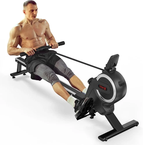 16 Levels Adjustable Magnetic Rowing Machine Rower w/LCD Digital Fitness Monitor - Picture 6 of 10