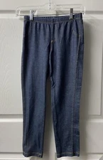 Circo Denim Lool Leggings Girls Size L Jersey Knit Long Jegging Pants Play