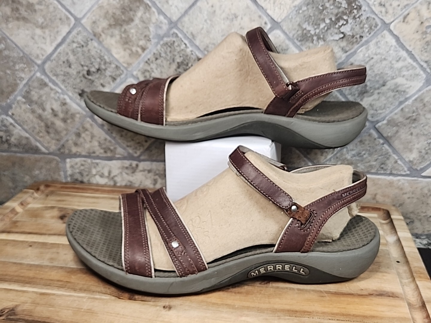 Merrell sandali donna 11 dalia caffè chicco cinturino gancio e passante pelle marrone