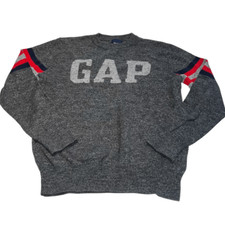 Gap Kids Grey Logo Sweater - Kids Large 10-11