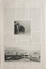 1904 PRINT Battle At Chemulpo British Cruiser...