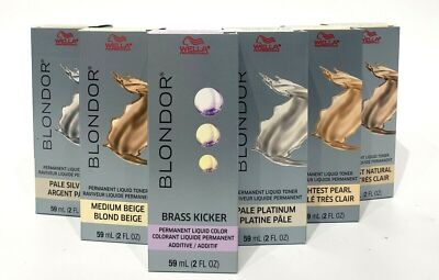 Wella Blondor Permanent Liquid Toners 2oz or Developers Liter - ''Choose Shade''