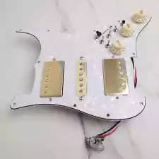 HSH Guitar Prewired Loaded Pickguard Coil Splitting Alnico 5 Humbucker Pickups