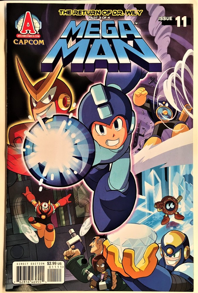 MEGA MAN COMIC BOOK #11 May 2012 RETURN OF DR WILY 3 of 4 Bagged & Boarded VF-