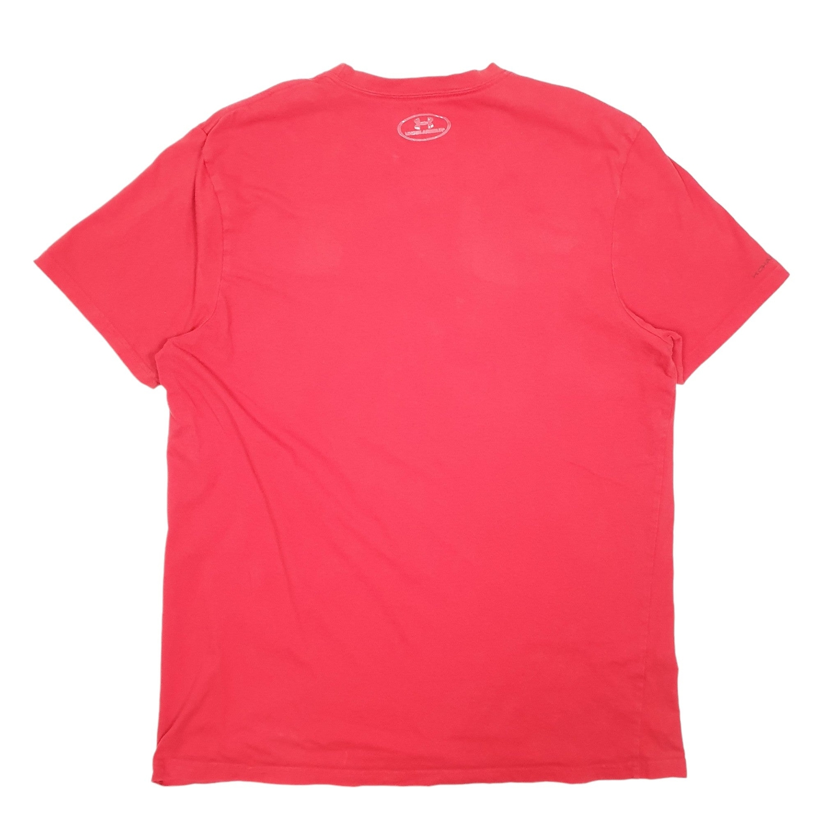 UNDER ARMOUR Red T Shirt Tee Short Sleeve Cotton Mens L image 2