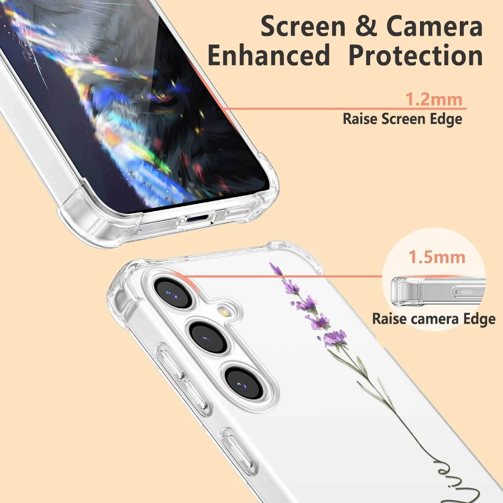 Phone Case For Samsung Galaxy S25 Ultra S24 A15 A16 A35 Personalised Clear Cover
