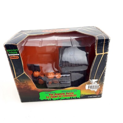 Lemax Spooky Town Collection Table Accent The Pumpkin Patch Orange USA Seller