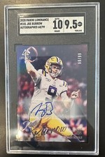 2020 Panini Luminance Joe Burrow Parallel Auto Rookie RC #/99 SGC 10/9.5 #101